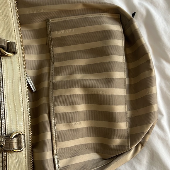 Brahmin Misha Satchel Handbag-Golden Crocodile - Picture 11 of 11